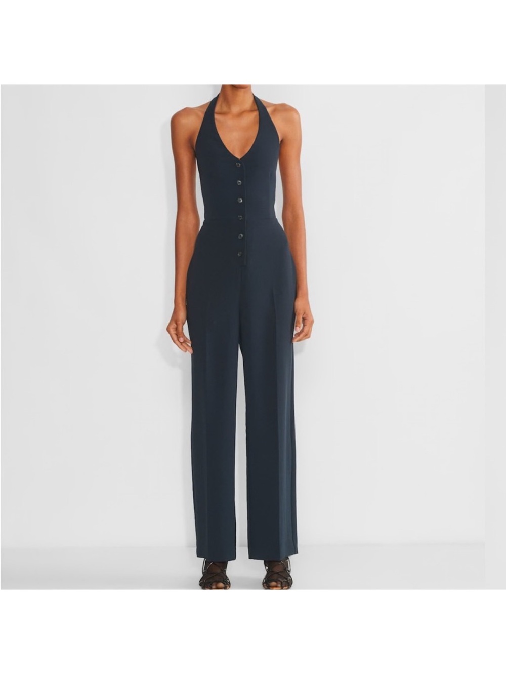 Aritzia Wilfred upscale linen jumpsuit size 12